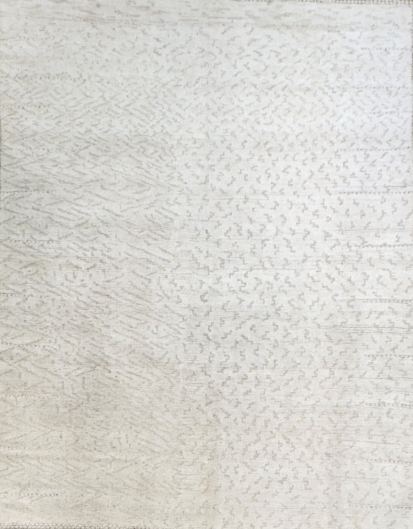 Knotted rug Modern moroccan wool 9 x 12 Amber Lewis style rug