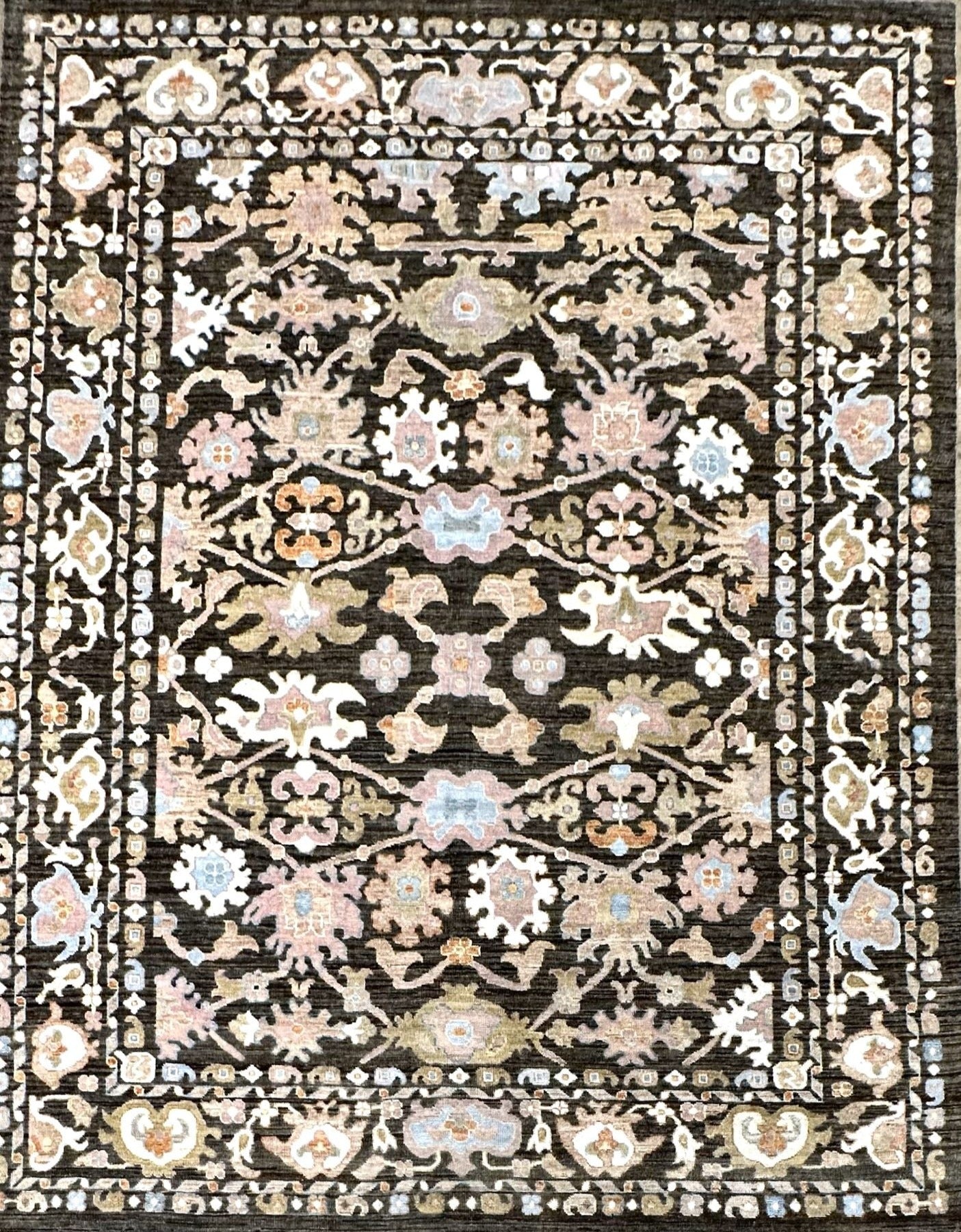 Best hand knotted rug, designer style quiet luxury rug.