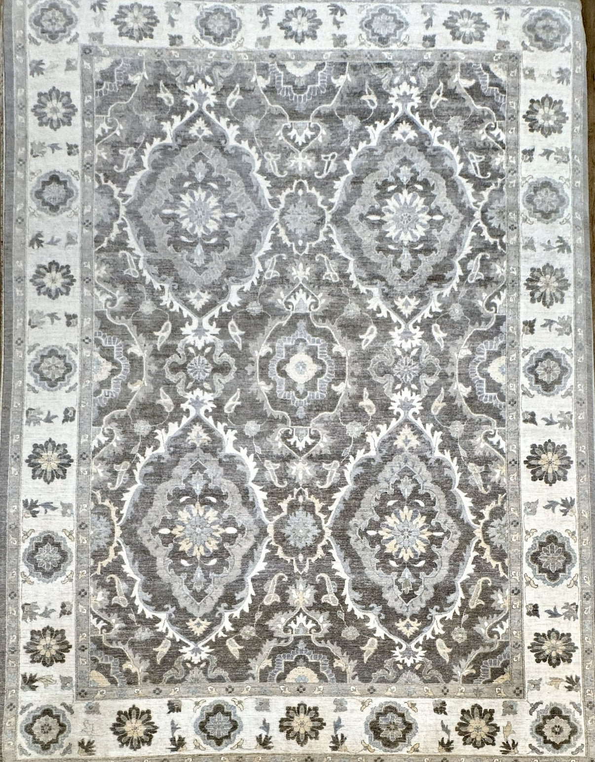 The Sumner Mushroom 10' x 14' KNOTTED Couture Rug & Lifestyle Studio