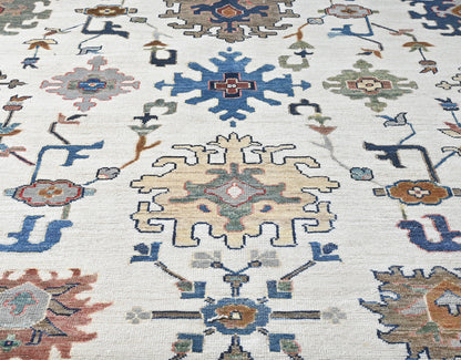 Tribal mountain modern oushak 10 x 14 rug