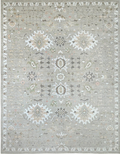 KNOTTED Rugs Proprietary Patterns 9 x 12 Rug - "The Lorne - Seaglass" (8'9" x 11'8")