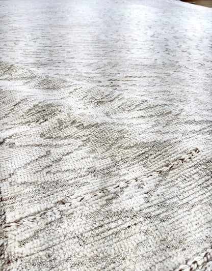 Knotted rug Modern moroccan wool 9 x 12 Amber Lewis style rug