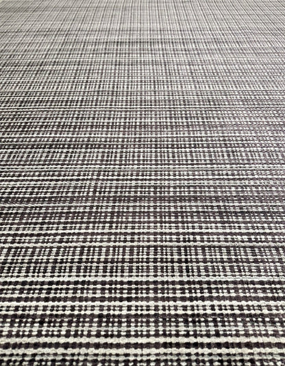KNOTTED hand knotted woven texture wool rug gray, charcoal, and purple. Modern aesthetic.