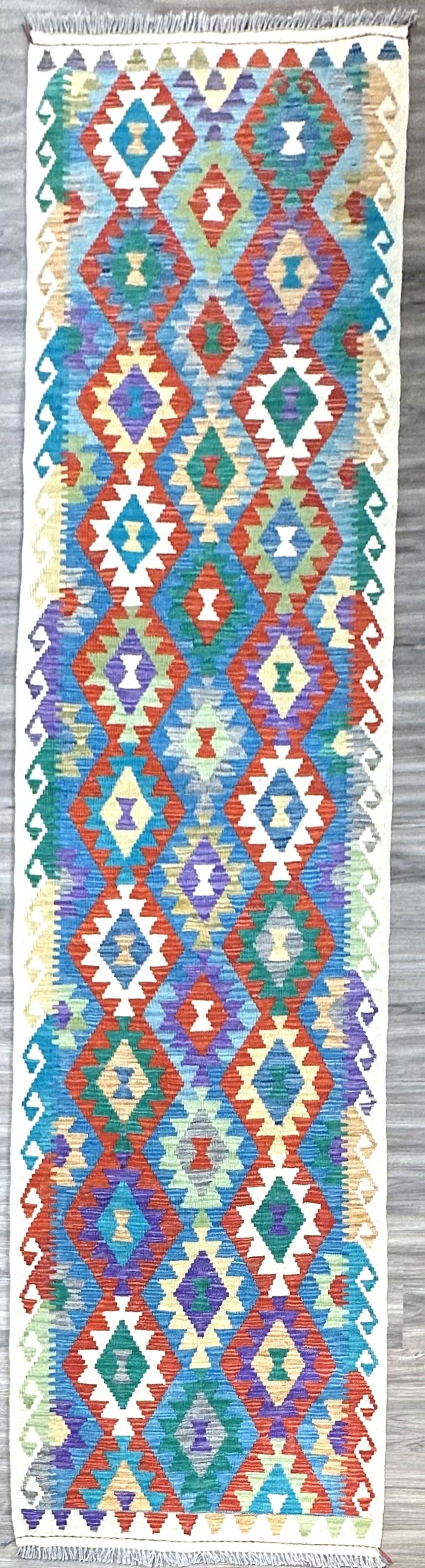 Norman Kilim - Flatweave 3 x 10 Runner (2'8" x 10')