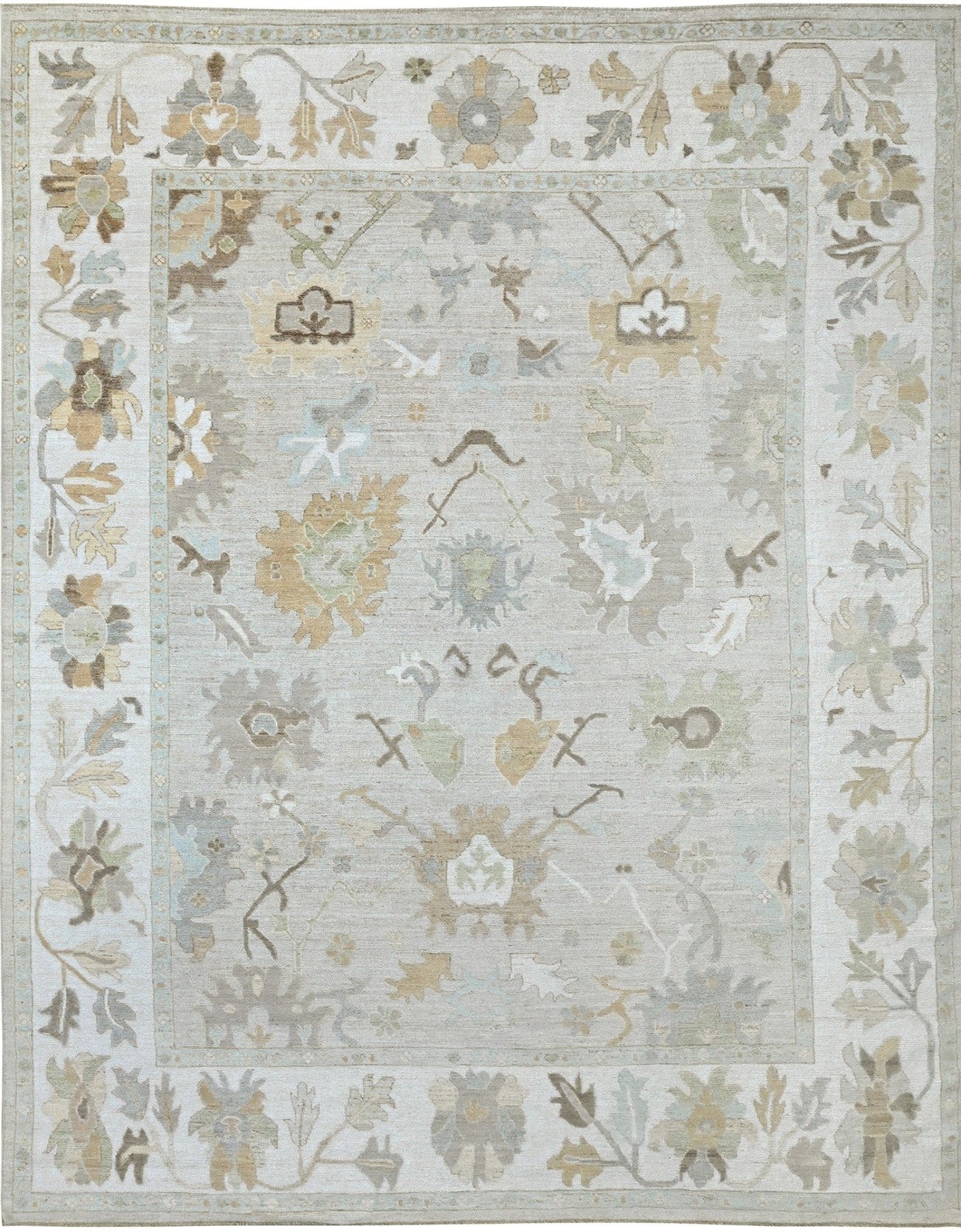 Luxury wool handknotted oushak rug, MB Prem 9x12 