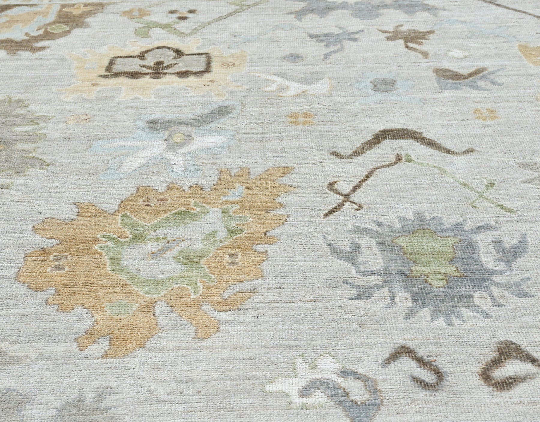 Luxury wool handknotted oushak rug, MB Prem 9x12