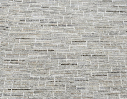 705 Sgl Cout 10 x 14 modern wool neutral handmade rug