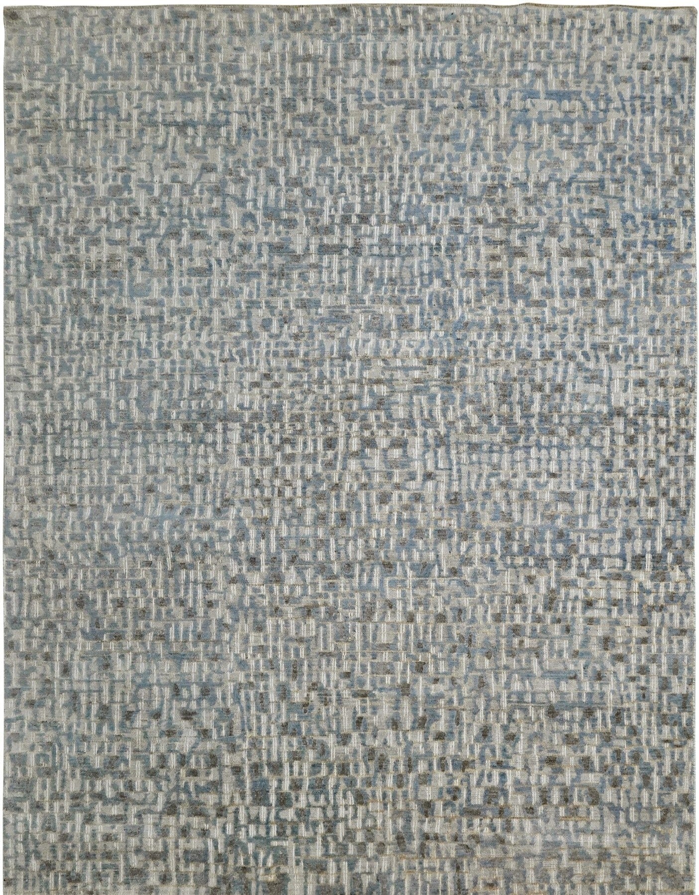 Knotted Rugs 725 Denim Blue Cout  luxury hand-knotted wool rug "The Horatio" 