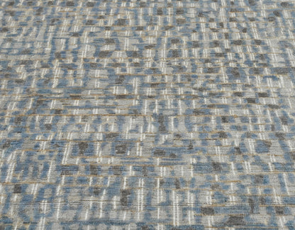Knotted Rugs organic wool 725 Denim Blue luxury designer carpet, "The Horatio"