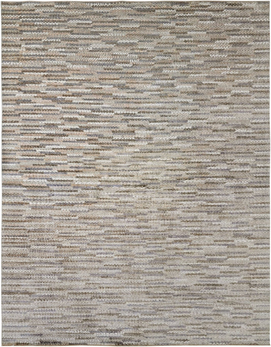 High End Luxury Hand knotted Neutral Modern 10x14 Rug
