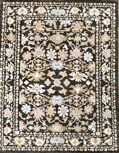 Best hand knotted rug, designer style quiet luxury rug.