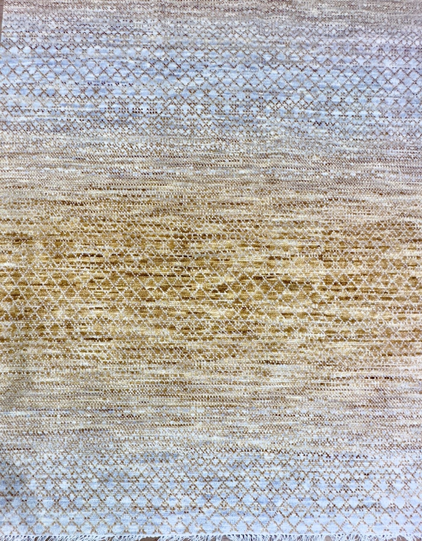 KNOTTED Rugs Ready to Mingle 9'x12' (Goldenrod) - Texture (8'11" x 12'1") One-of-a-kind Rug