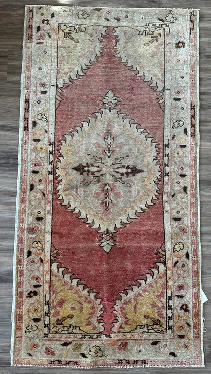 Authentic Vintage Turkish 3x5 Rug (2'8" x 5'3")