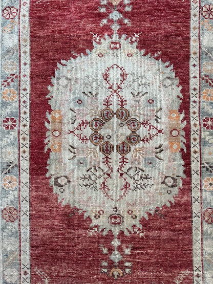 Authentic Turkish Vintage 3x6 Rug (3'2" x 6'3")