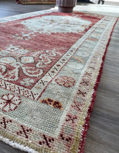 Authentic Turkish Vintage 3x6 Rug (3'2" x 6'3")