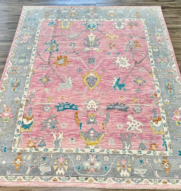 Preppy southern oushak on sale, 8x10 100% wool gorgeous!